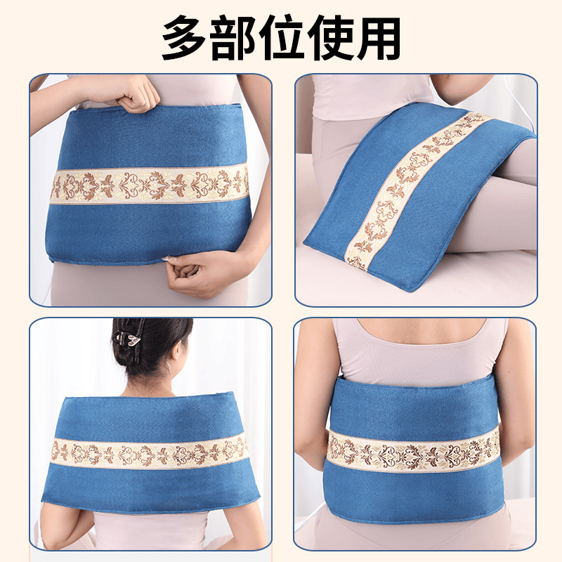 Electric heating salt bags, sea salt hot compress electric heating packs, knee and shoulder hot compress wonders, coarse salt mugwort hot compress physiotherapy packs wholesale details Picture