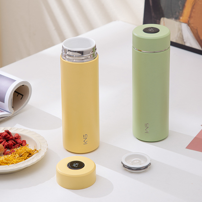 骨瓷芯内胆保温杯男女生泡茶茶水分离水杯礼品刻字真瓷芯礼盒细节图