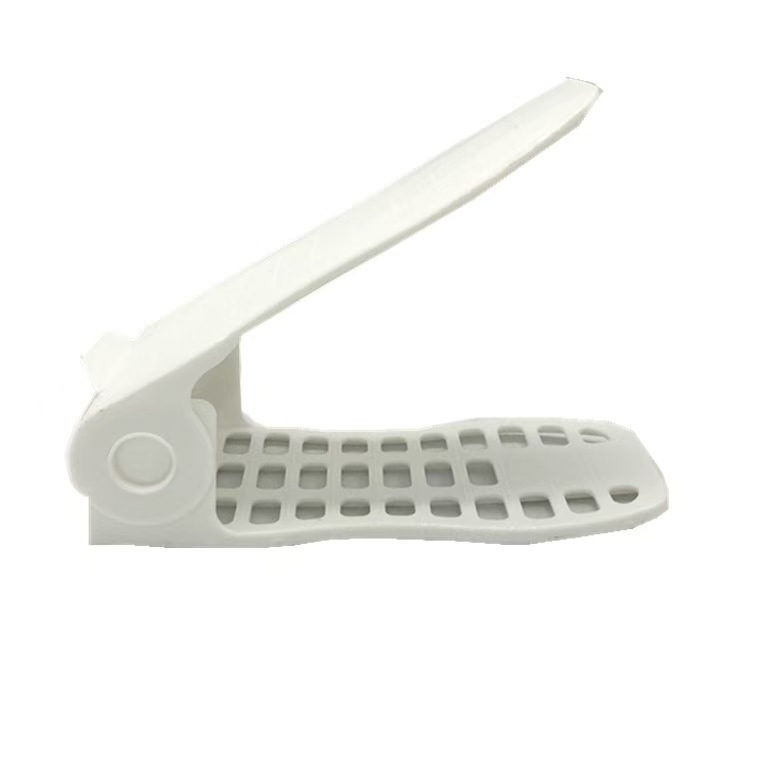 The shoe storage rack is hollowed-out, widened and anti-slip, with double-layer upper and lower shoe brackets. It's a space-saving wonder for shoe cabinets and is suitable for changing seasons details Picture