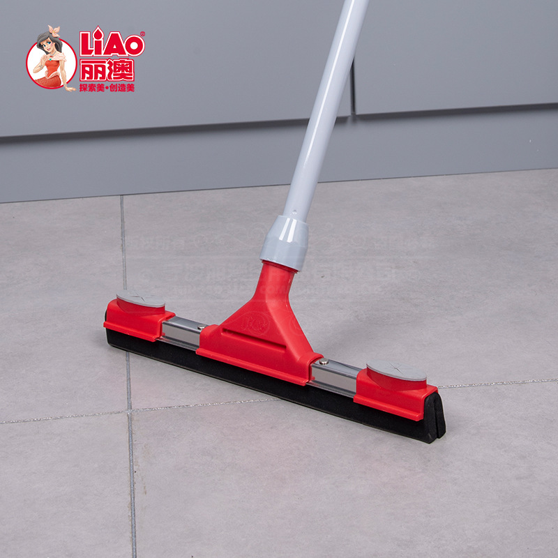 LIAO stainless steel wiper, sponge floor scraper, bathroom floor scraper, glass scraper, water pusher, cross-border window cleaning