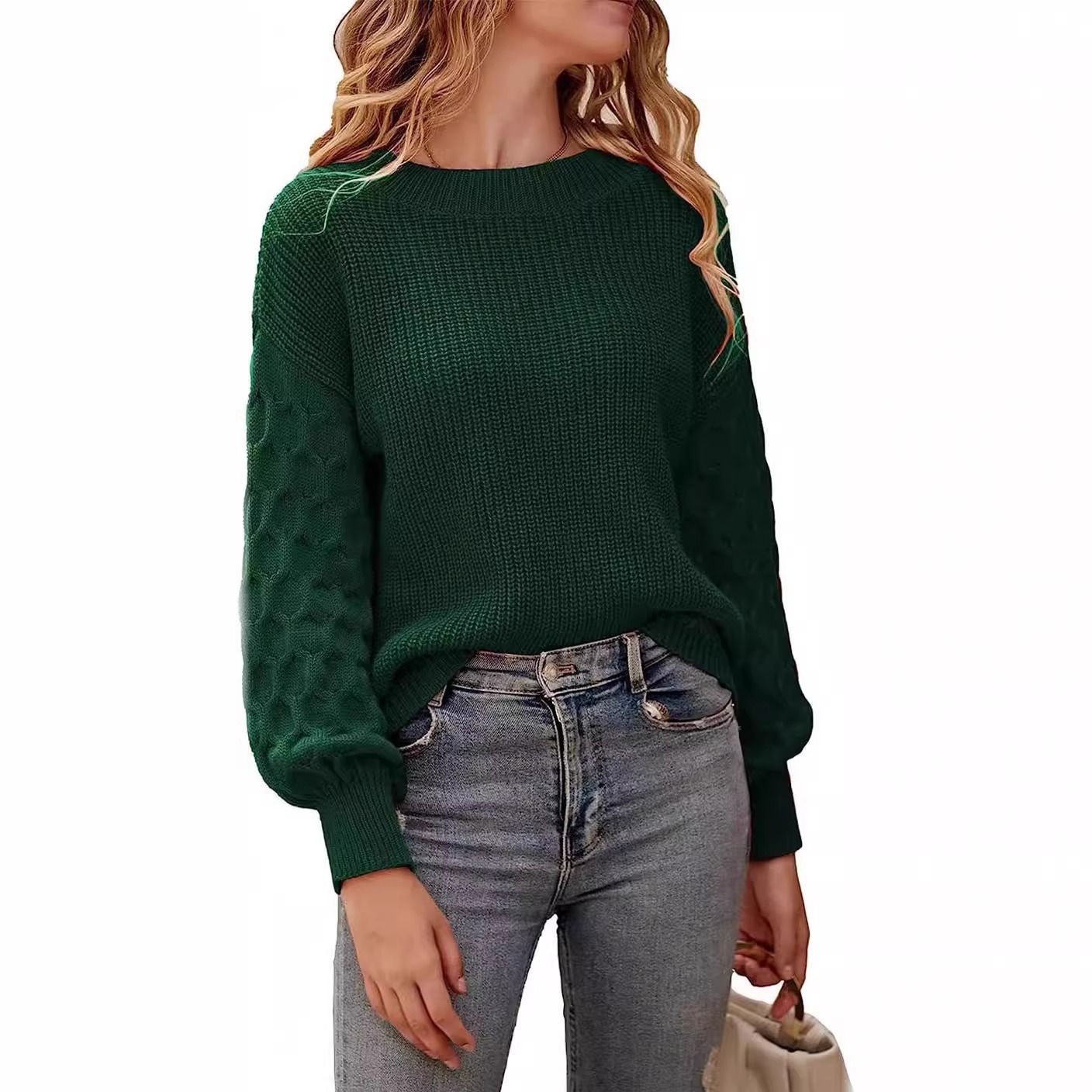 In 2024, European and American women's clothing and the new autumn and winter knitted sweaters, embroidered cardigans, elegant and youthful loose and casual sweaters Application Scenario