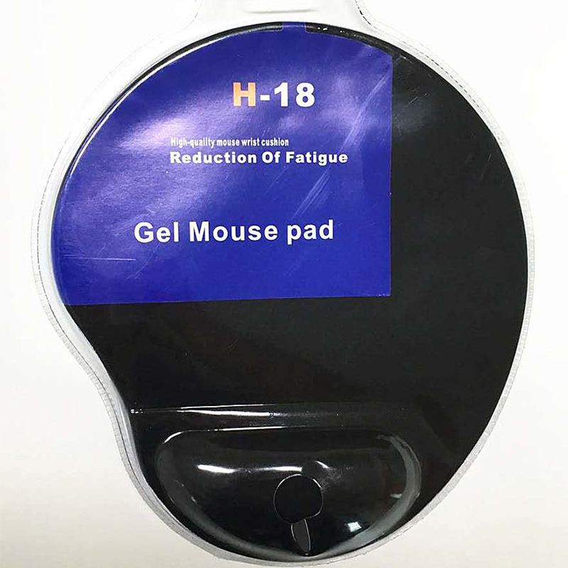 Wholesale of black silicone wrist guards, comfortable memory foam, computer custom LOGO wrist guards and mouse pads from the manufacturer