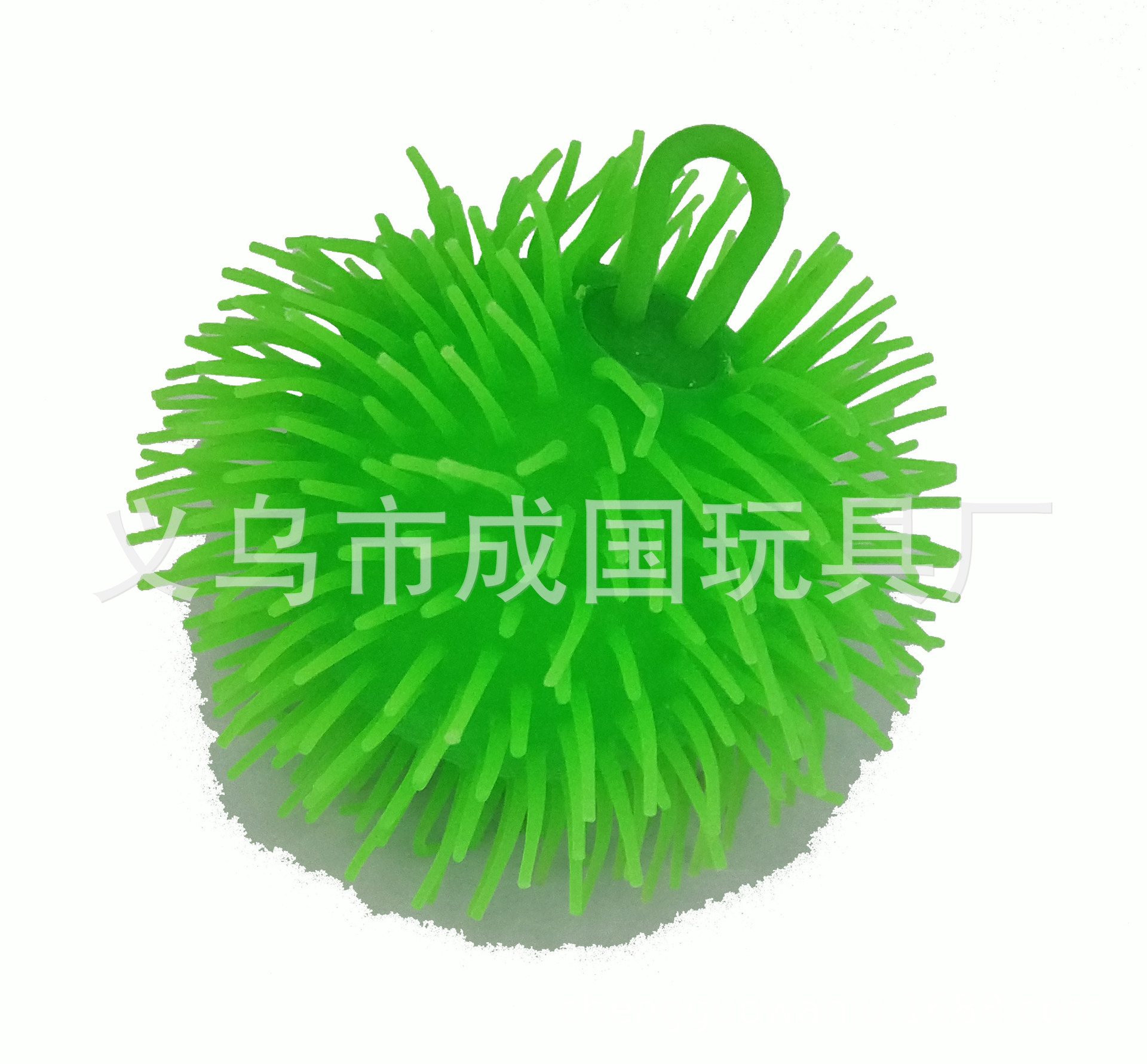 厂家供应 全毛 毛毛球 tpr材质 外贸发光荧光迷你发光产品图