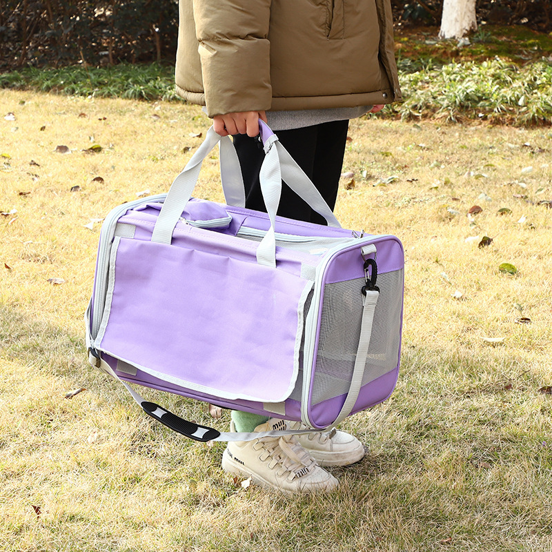 Pet travel bag, big cat backpack, portable cat bag, pet handle bag, multi-functional pet bag, suitable for medium and large-sized cats Specification image