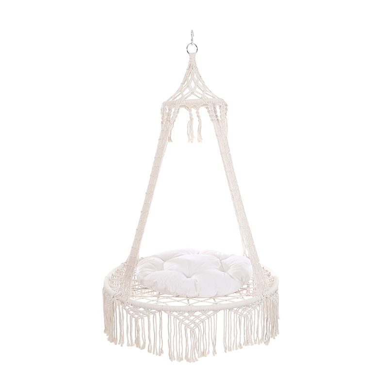 Wholesale of camping handcrafted tassel hanging chairs, Bohemian courtyard swings, indoor hanging baskets and outdoor hammocks Item Picture