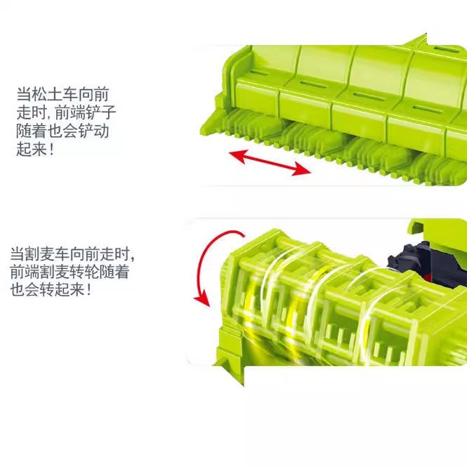 Detachable engineering vehicles, farmers' vehicles, trailers, children's inertial tractors, toy vehicles, model transport vehicles, toys, and durable Application Scenario