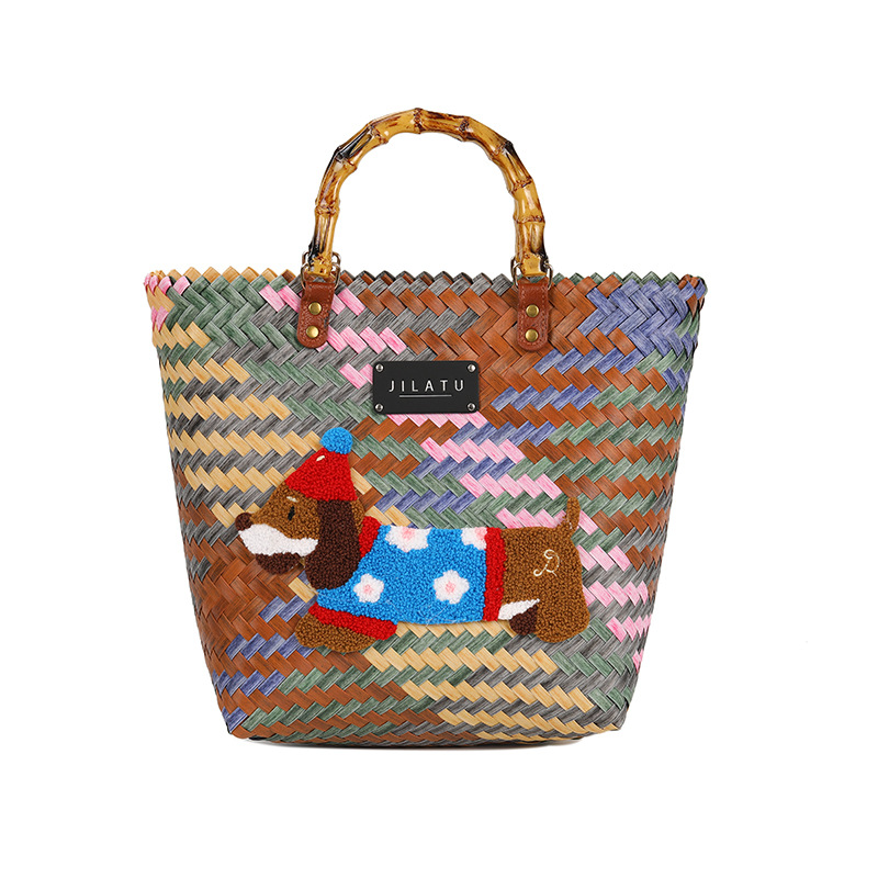 Slack sense handwoven bag by the sea 2025 nuevo estilo ligero extravagancia handy kitchen basket bag mujer gran capacidad Item Picture