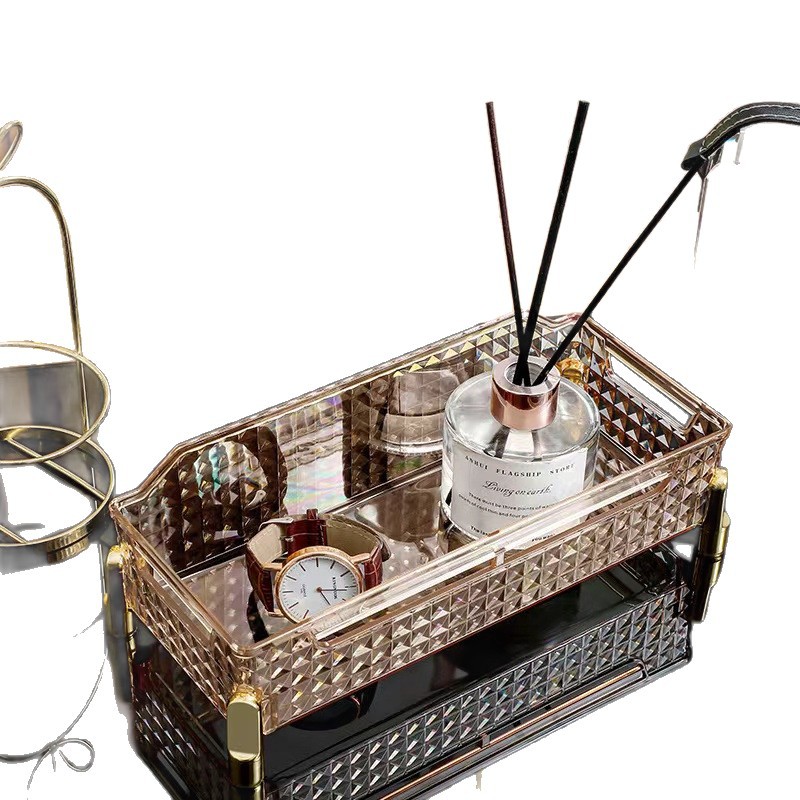 Cross-border Internet celebrity best-selling cosmetics storage box, high appearance level desktop storage rack, mask and skin care products miscellaneous storage rack Item Picture