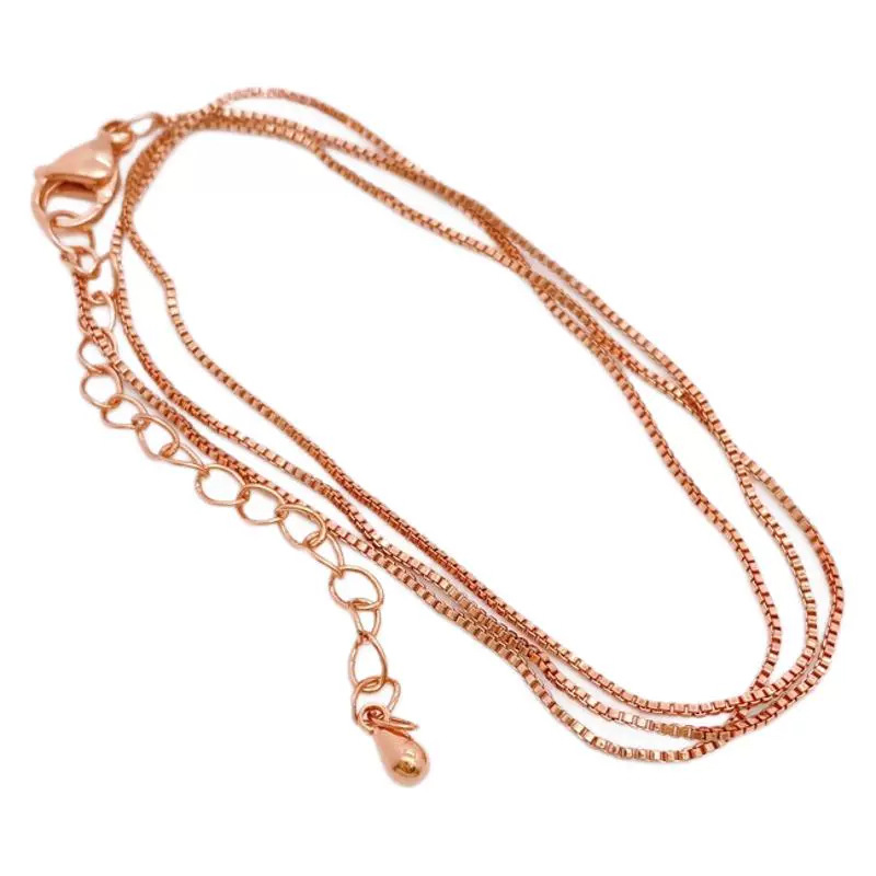 Box chain, real gold electroplated color-preserving diy jewelry chain, versatile for commuting, in stock, factory wholesale Item Picture