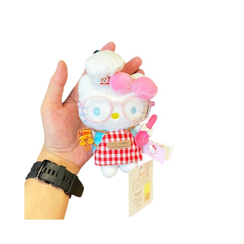hellokitty small pendant, plush toy, genuine Hello kitty doll, cute Hello Kitty bag pendant Item Picture