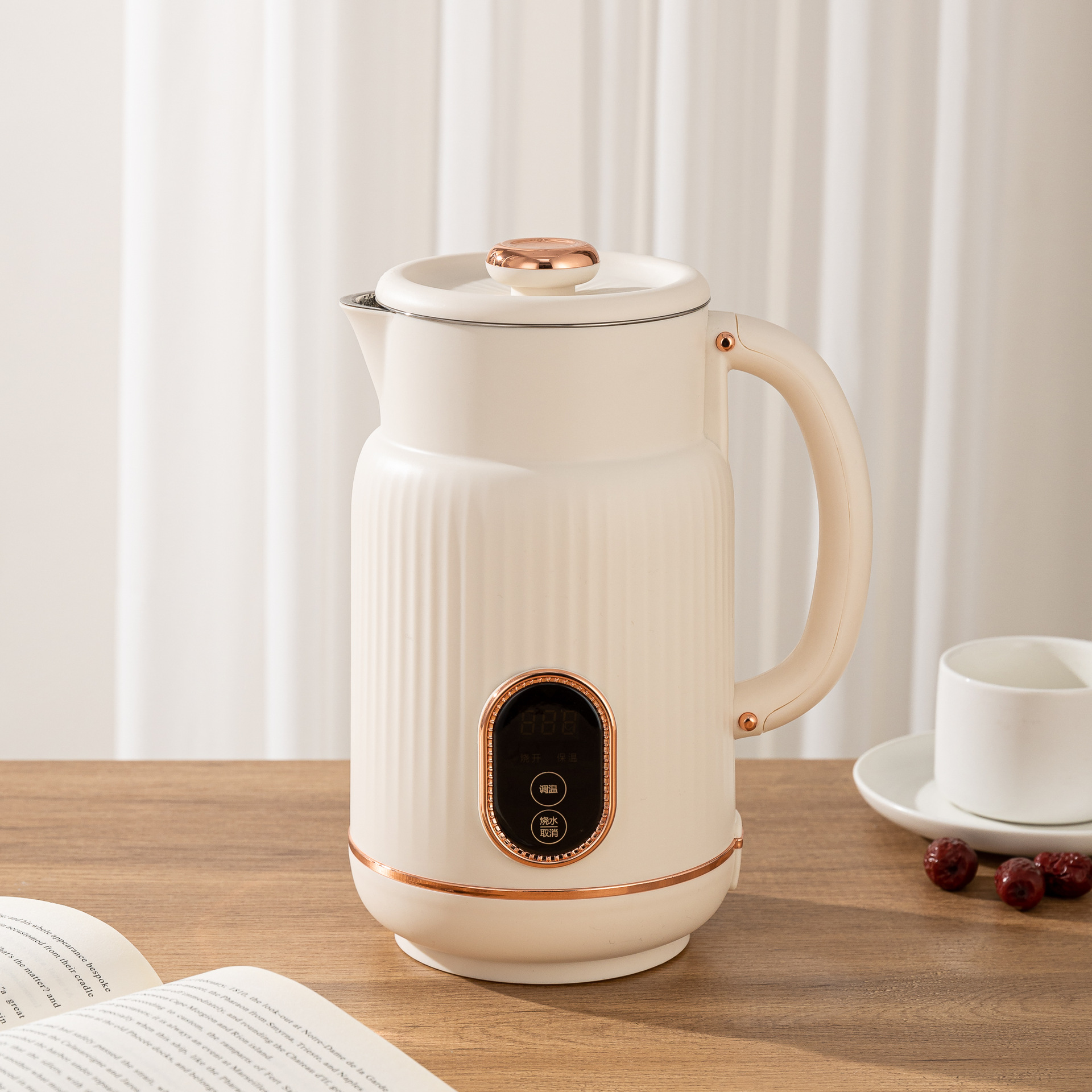 Xiandu Fu 1.8L household electric kettle made of 304 stainless steel, with constant temperature, intelligent and automatic power-off function for boiling water in the dormitory Specification image