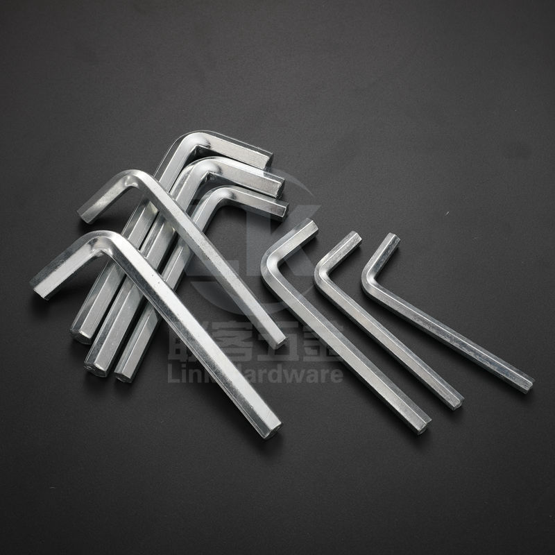 Factory stock wholesale L-shaped flat head Allen wrenches, simple hexagonal tools, hex keys, hex wrenches Specification image