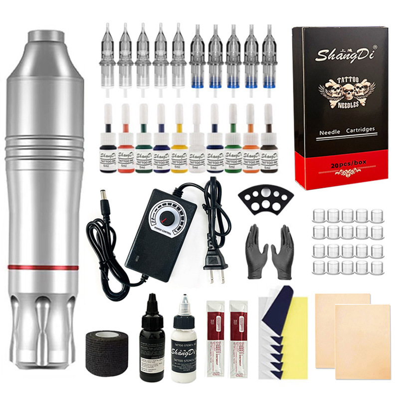 shanilak tattoo pen set, thread cutting and fogging practice tool, motor integrated tattoo machine, beauty tattoo and tattooing equipment wholesale Application Scenario