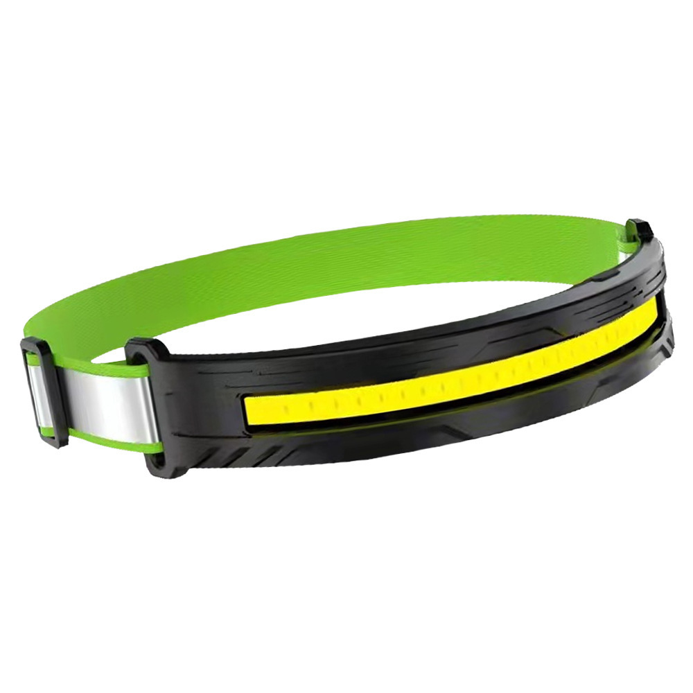Outdoor sensor fishing headlamp, waterproof for home use, long-lasting battery, USB charging, high-brightness LED lighting, dual light source, wearable