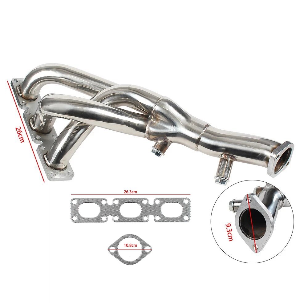The stainless steel exhaust pipe of the head section exhaust system is suitable for the Russian bestseller BMW E46 325i auto parts details Picture