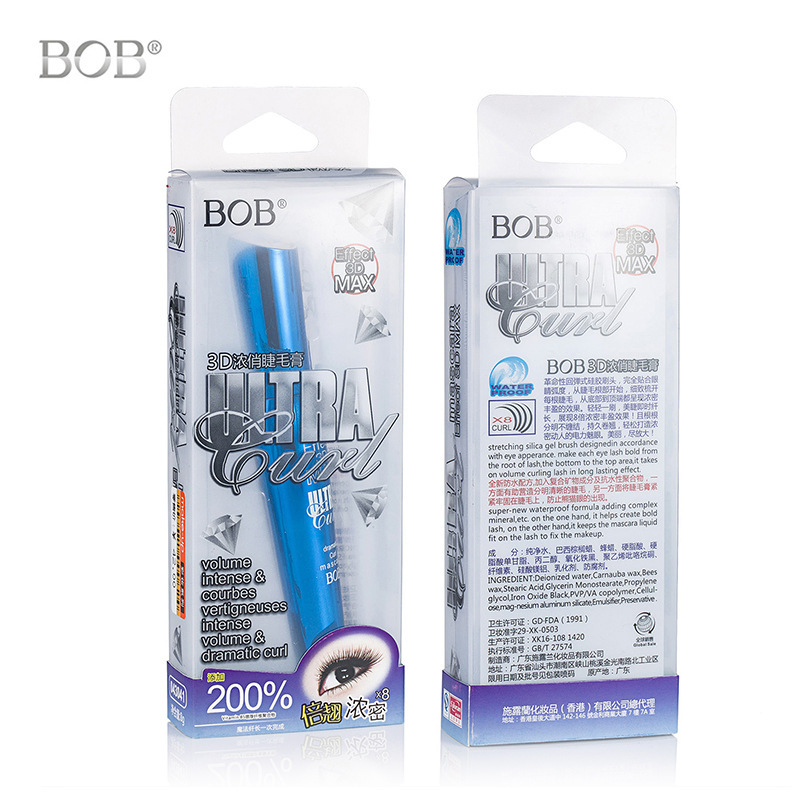 bob3d Three-dimensional thick mascara is waterproof and does not smudge. It is thick and curly, and can be used as a base for daily use, making each eyelash distinct and feminine Item Picture