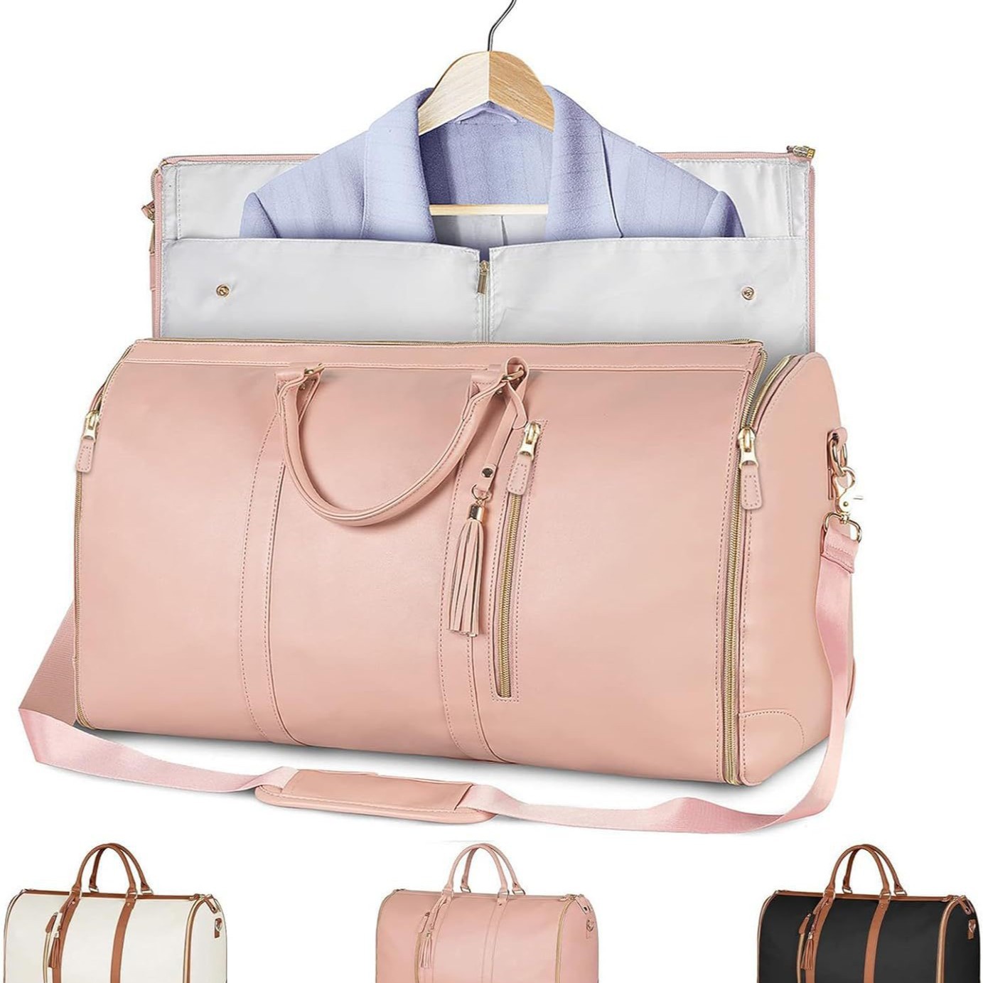 厂家现货手提大容量旅行包行李收纳包皮革服装包可拆PU材质旅行包