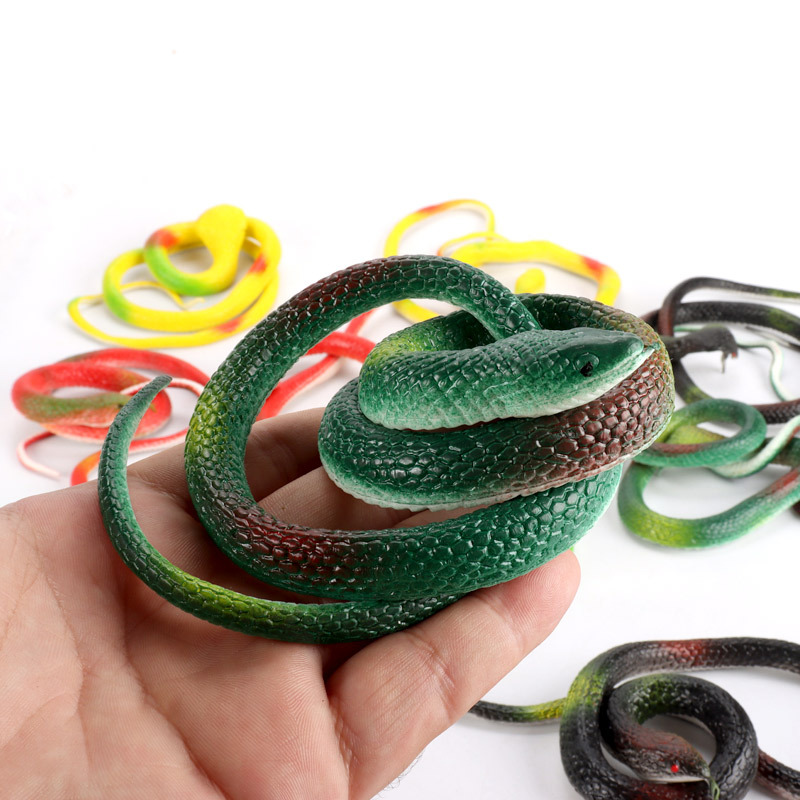 Prank snake, strange and unique soft rubber snake prank toy, 75CM fake snake, rubber snake, new and peculiar wholesale Specification image