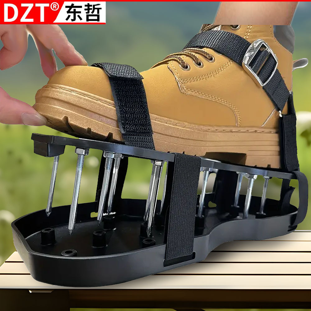 Garden soil loosening shoes, grass nail shoes, lawn inflatable, ventilated and oxygen-increasing shoes, self-leveling epoxy gardening tools details Picture