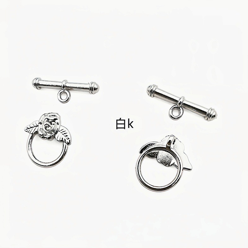 diy zinc alloy jewelry accessories OT buckle, clothing, luggage, bracelet, necklace, rose ring buckle manufacturer wholesale Item Picture