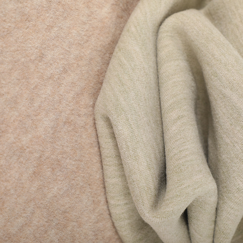 420g腈纶德绒面料加厚AB面德绒弹力面料秋冬保暖内衣打底衫面料产品图