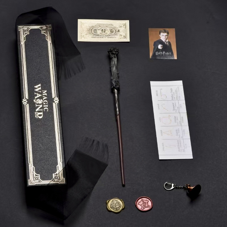 哈利波特魔杖魔法帽礼盒豪华8件套生日礼物送礼丝带礼盒圣诞节