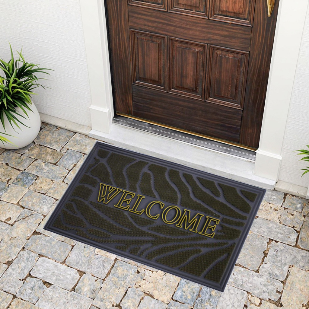 Rubber floor MATS, door MATS, entrance door carpets, anti-slip foot MATS, European, Chinese, Nordic style, wear-resistant and dirt-resistant carpets Application Scenario