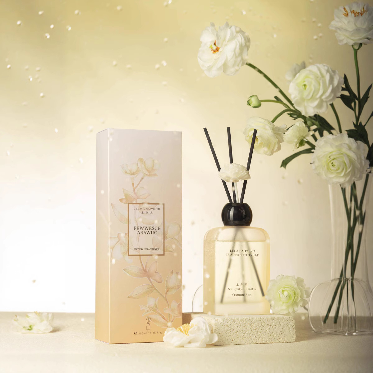 香薰/车载香薰/扩香石/石膏香皮/香薰摆件白底实物图