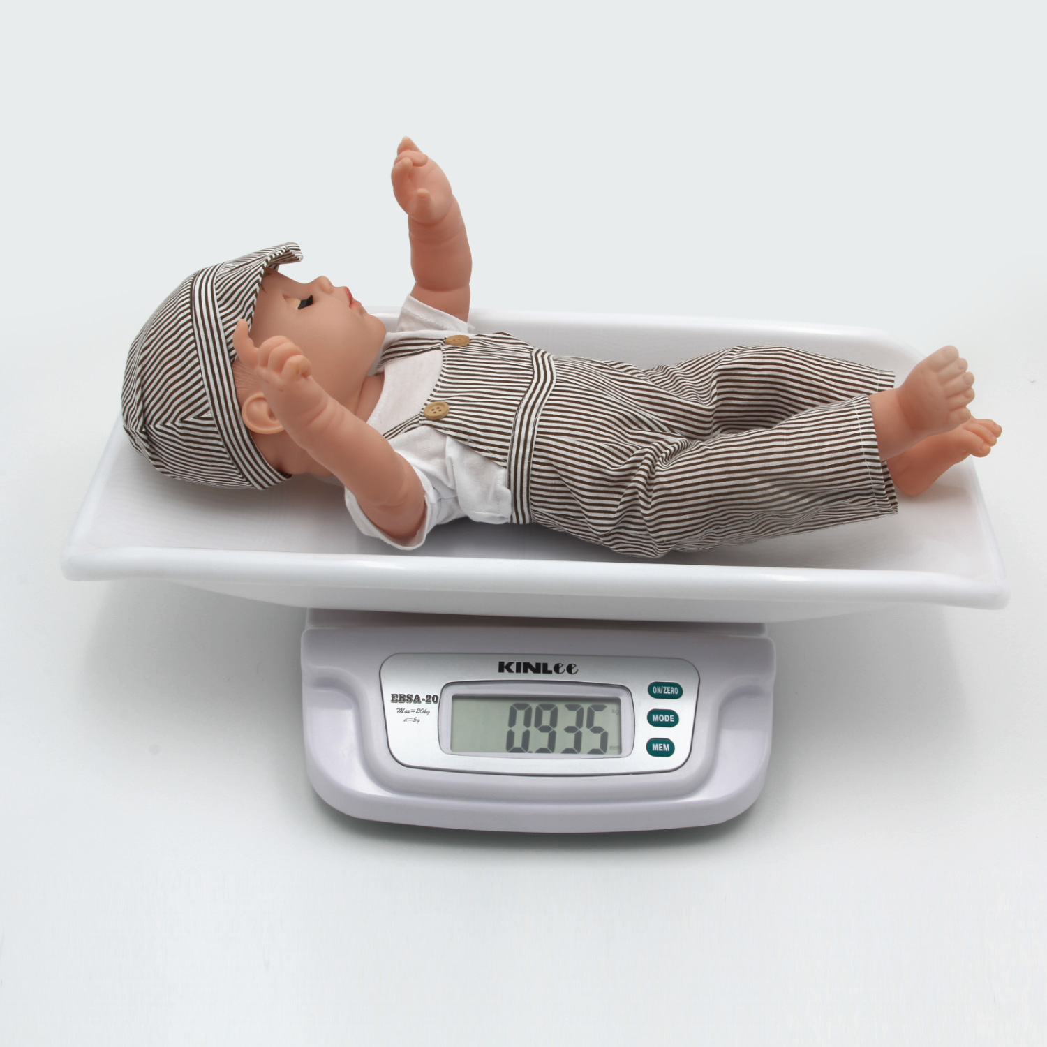 Cross-border exclusive EBSA-20 baby scale, household baby scale, 20KG high-precision detachable tray electronic scale Specification image