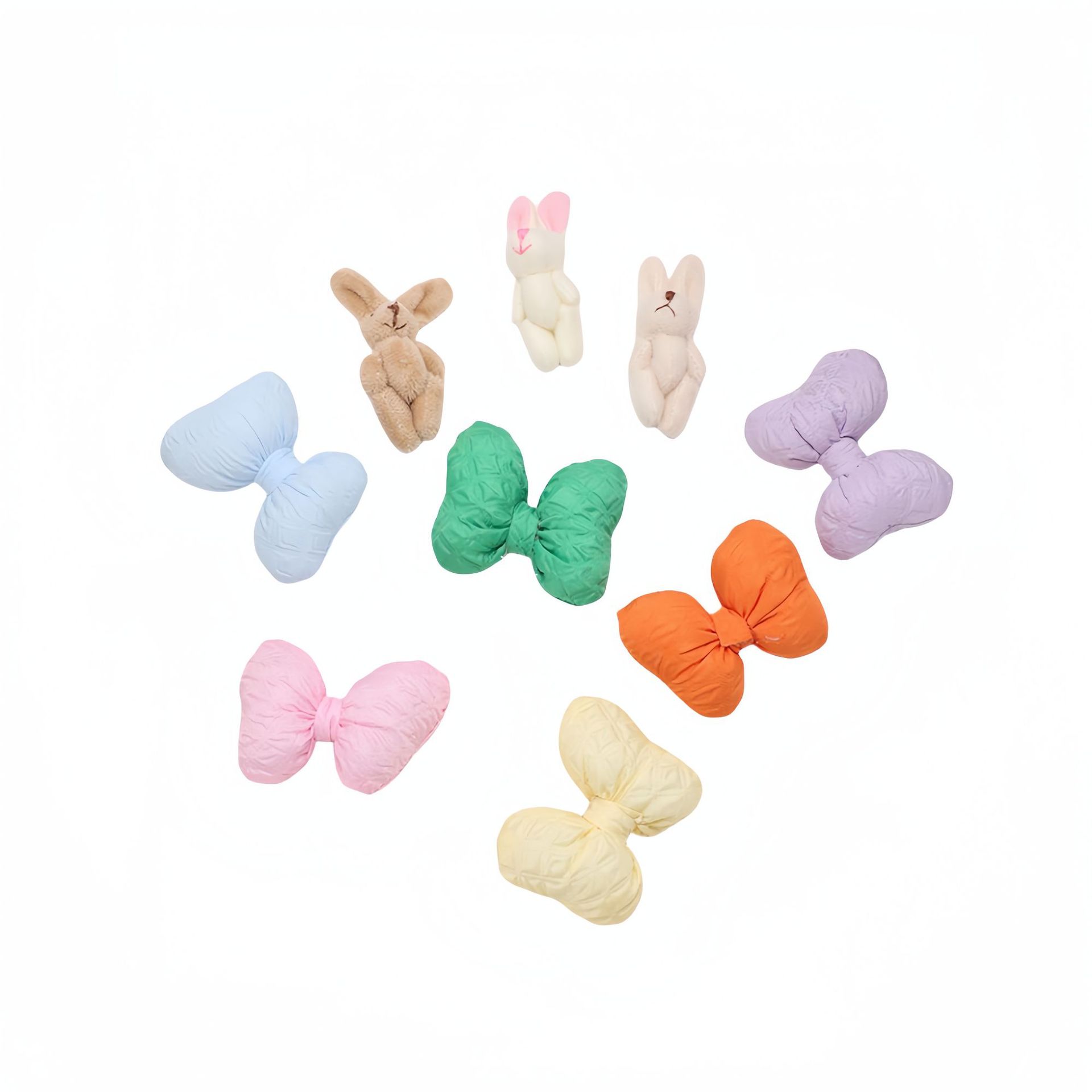 Creative bow diy accessories, plush joint rabbit headwear accessories, candy plush toys, Boss dog trinkets Item Picture
