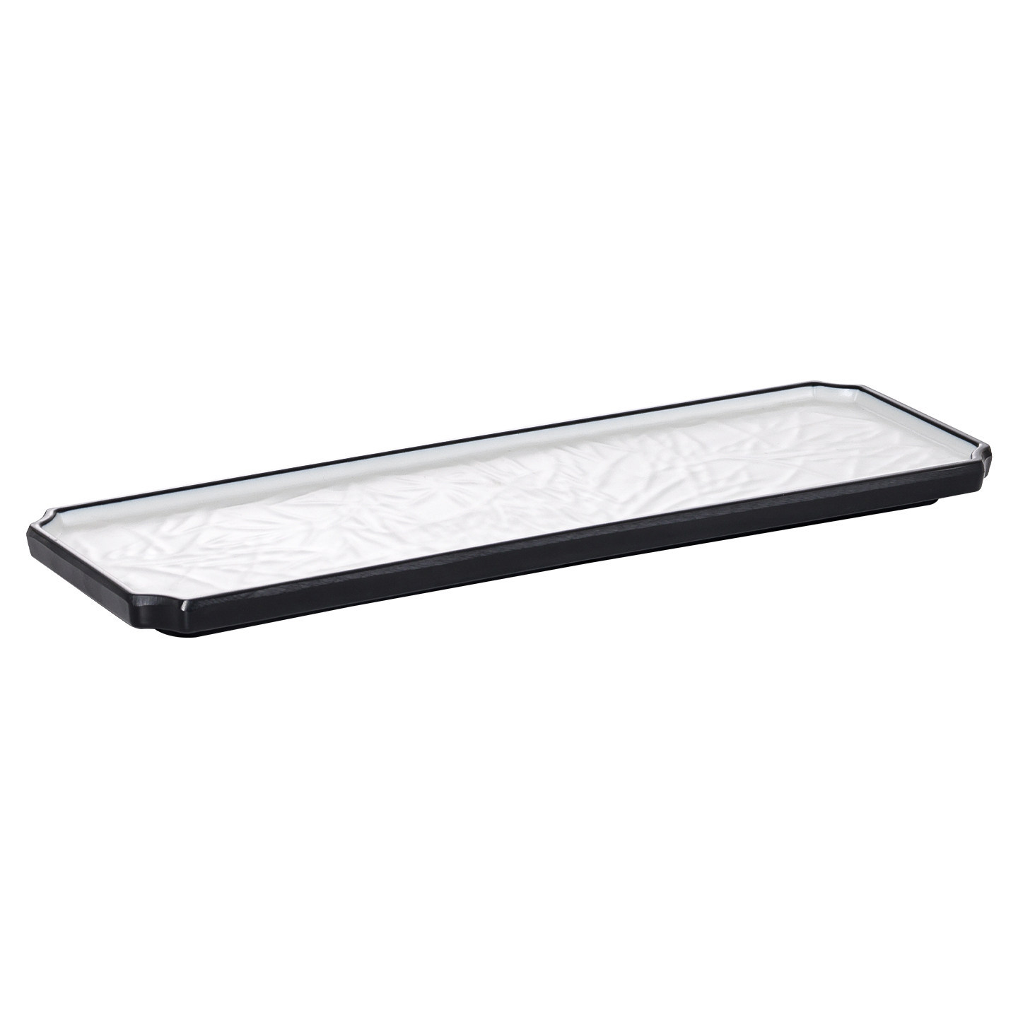 Melamine long strip plates, plastic rectangular plates, hot pot dish plates, barbecue plates, Japanese sushi plates, pastry plating, commercial Application Scenario
