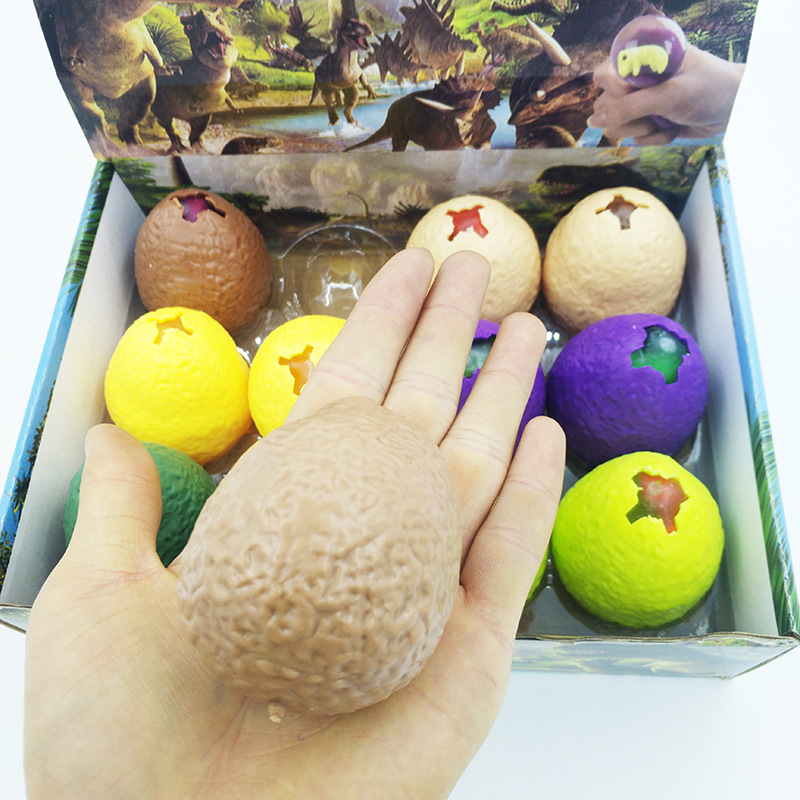 Dinosaur Egg Venting Ball TPR New and unique Squeezing toy, squeezing Dinosaur egg Venting ball manufacturer direct Specification image