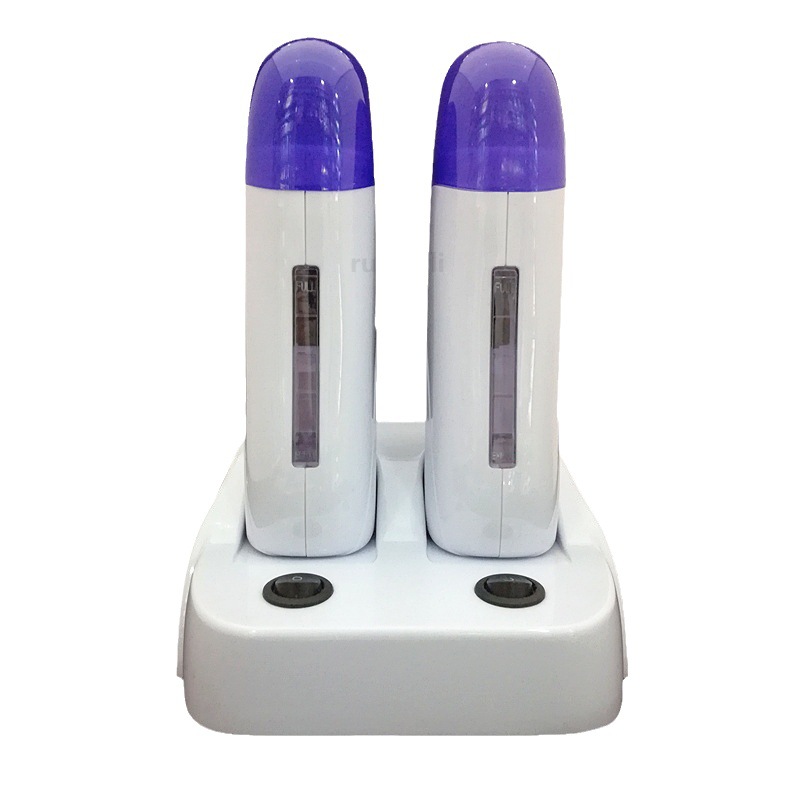 跨境双座蜡块热融机脱毛蜡条融蜡器脱毛蜡机器蜡豆加热蜡疗机美容