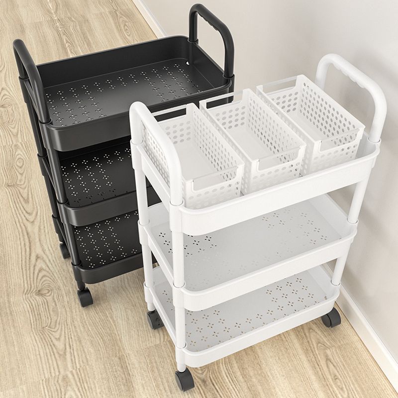 Trolley storage rack, kitchen floor, bedroom multi-layer storage rack, snack mobile, bathroom and toilet storage rack Specification image