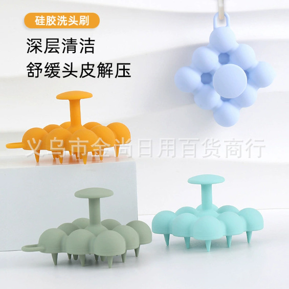 Best-selling shampoo brush, massage brush, portable massage shampoo, dry and wet dual-purpose shampoo, head meridian massage comb Application Scenario