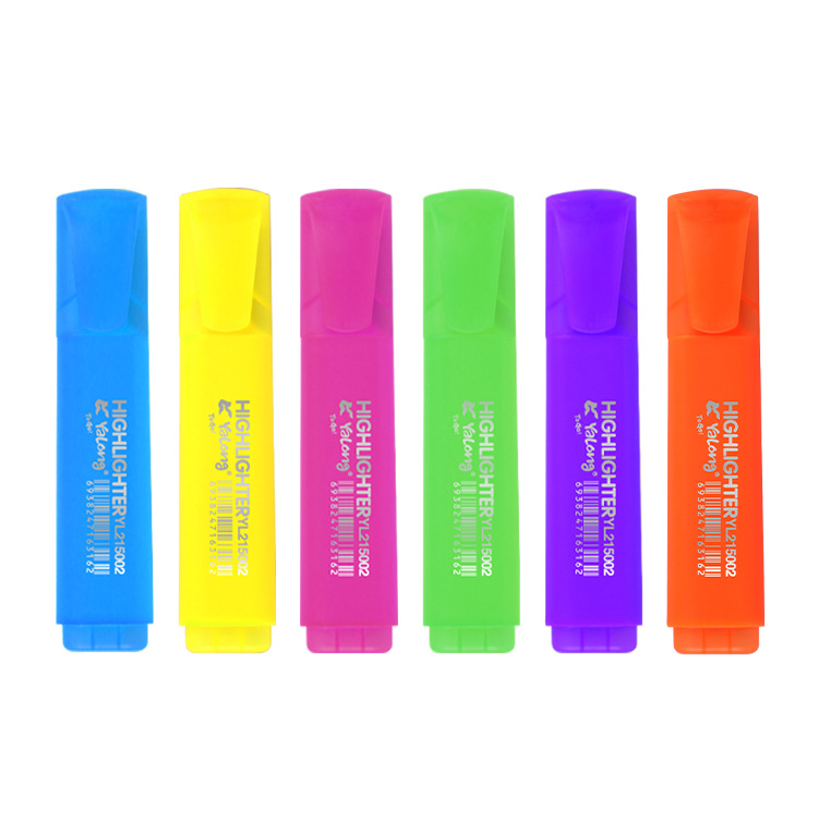 Self-owned brand fluorescent color marking highlighters for office and school stationery supplies details Picture