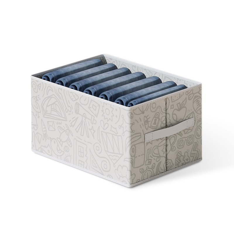 Clothes and trousers storage box, compartmentalized clothes wardrobe storage box, layered storage wonder, organizing box, storage drawer type Item Picture