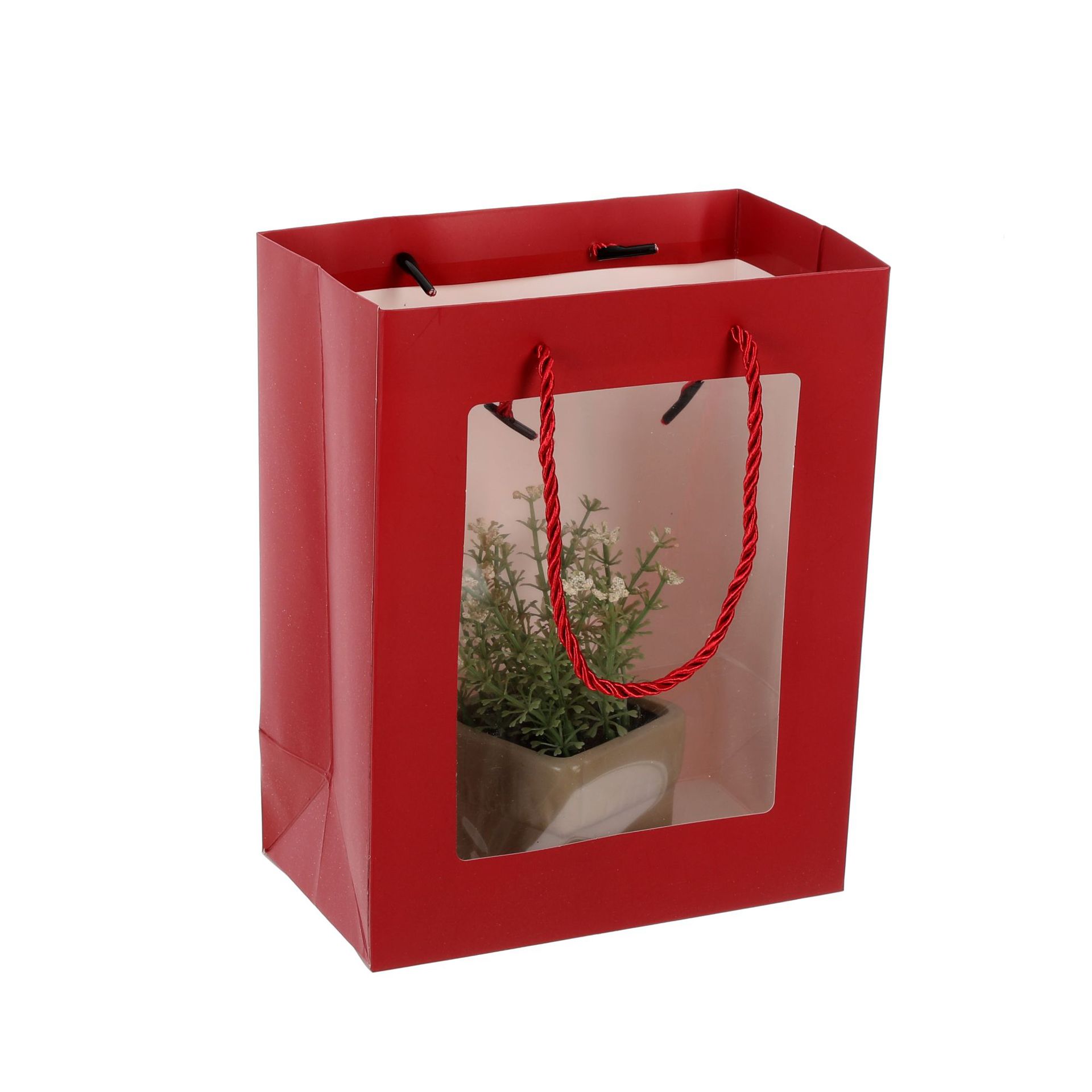 礼品袋/PVC袋子/包装袋pvc/服装店包装袋/服装店打包袋白底实物图