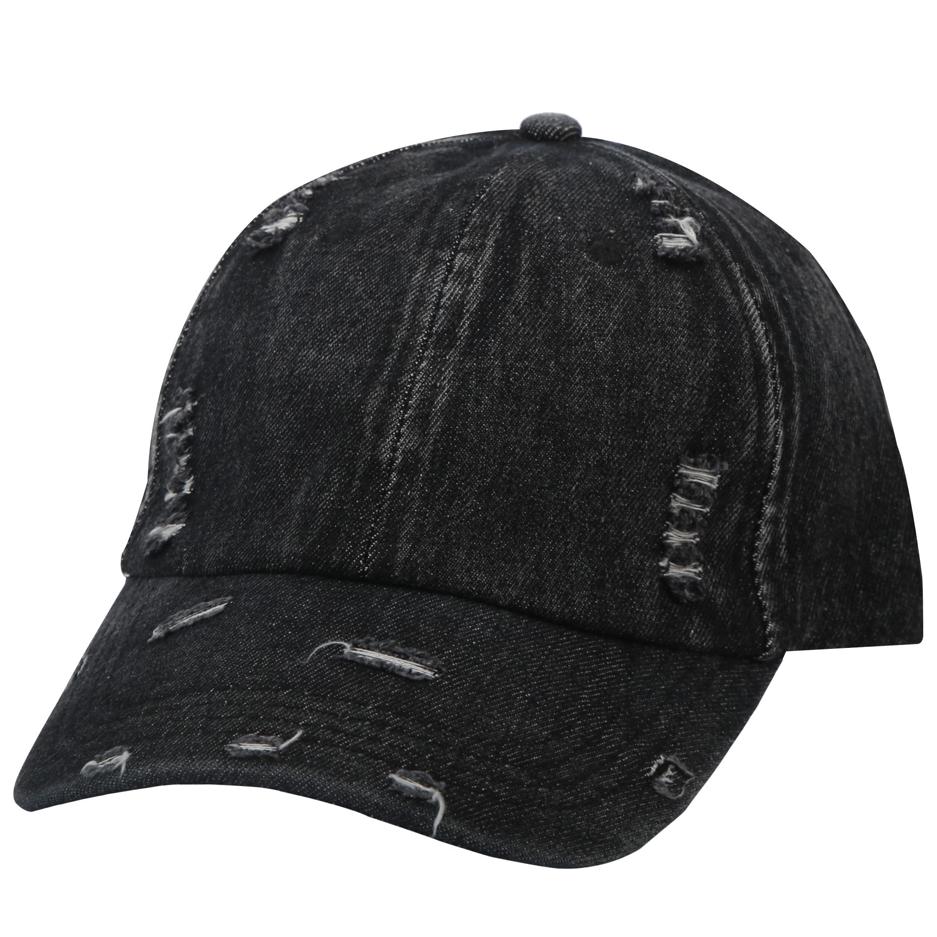 A retro and stylish Korean summer baseball cap with a distressed and perforated look, a versatile soft top and sunshade cap for both men and women details Picture