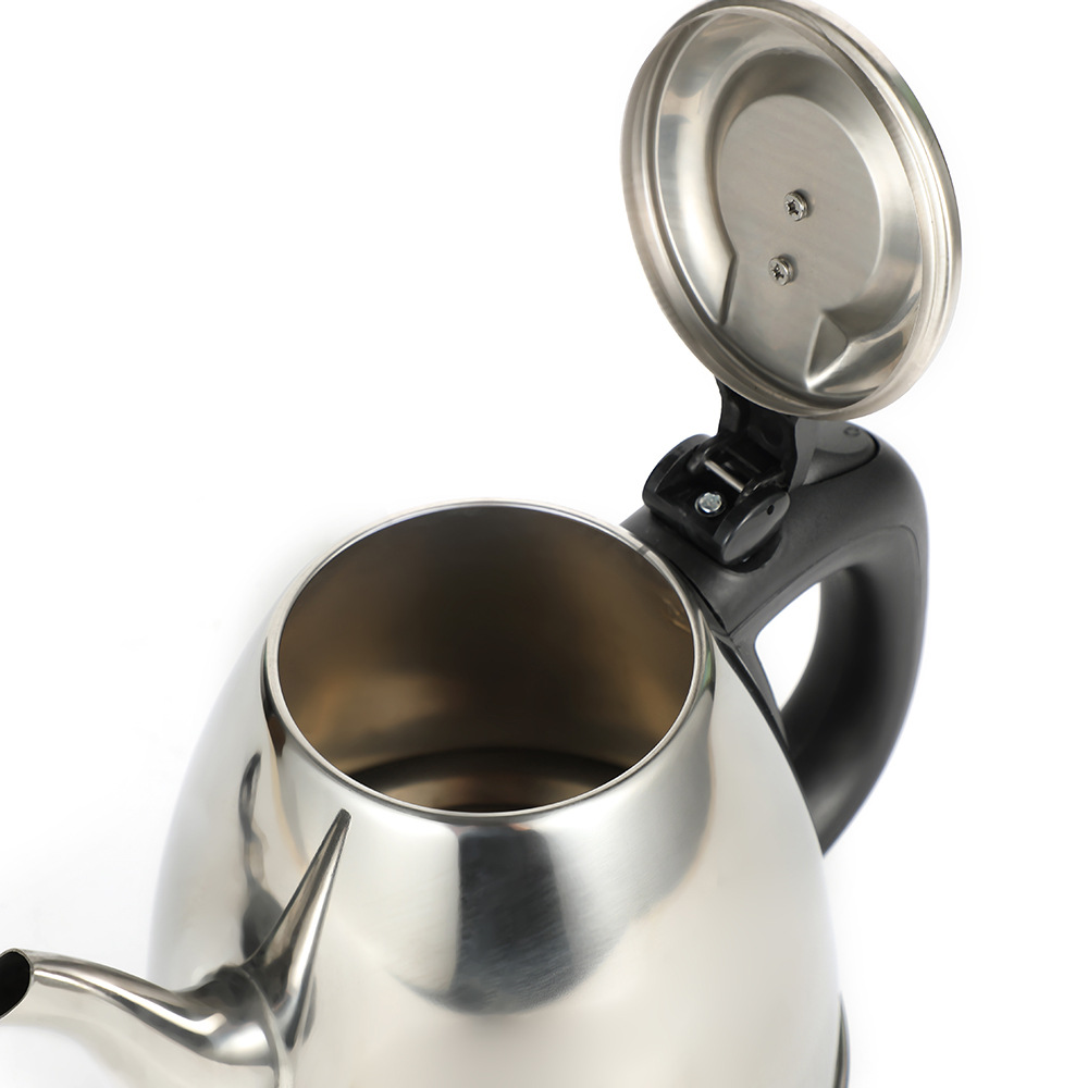 Wholesale of cross-border 304 stainless steel electric kettles, portable water boilers, 1.2-liter automatic power-off heat preservation water boilers Specification image