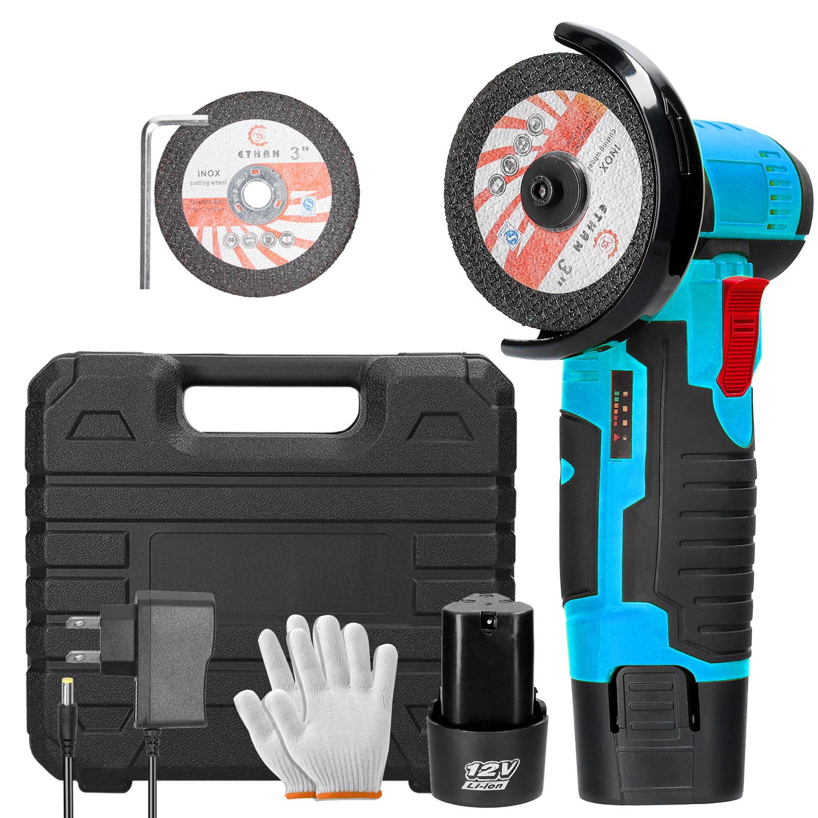 E23687 small Angle grinder, 12V Application Scenario