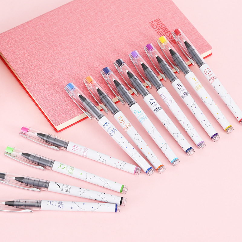Tianfeng direct liquid ballpoint Pen, business water-based pen, 12 zodiac direct liquid pen, 8106 carbon pen, 12 pieces per box thumbnail