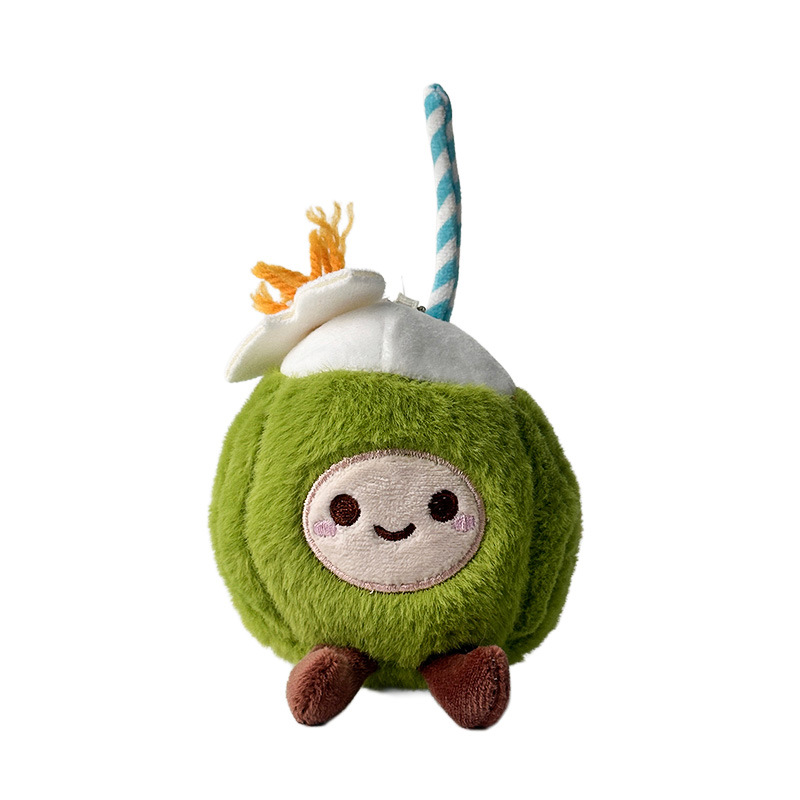 Super cute coconut dolls, throwing dolls, plush toys, pendants, small dolls, cute trinkets, keychains Item Picture
