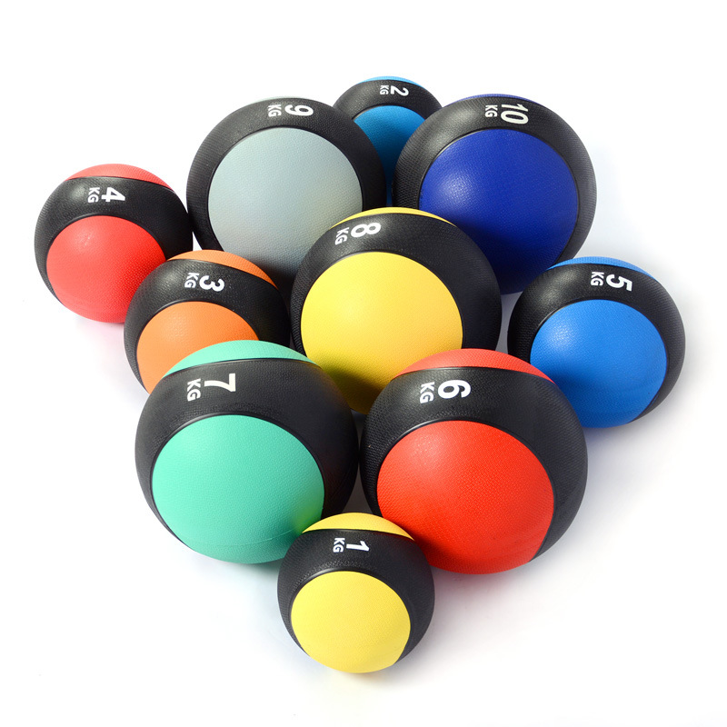 Medicine balls, gravity balls, waist and abdominal exercise balance balls, rehabilitation training exercise solid balls, rubber elastic balls, fitness medicine balls details Picture