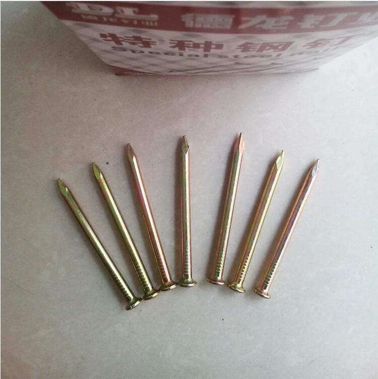 Special steel nails, cement nails, high-strength color zinc steel nails, concrete nails, all models from 20 to 100 Specification image