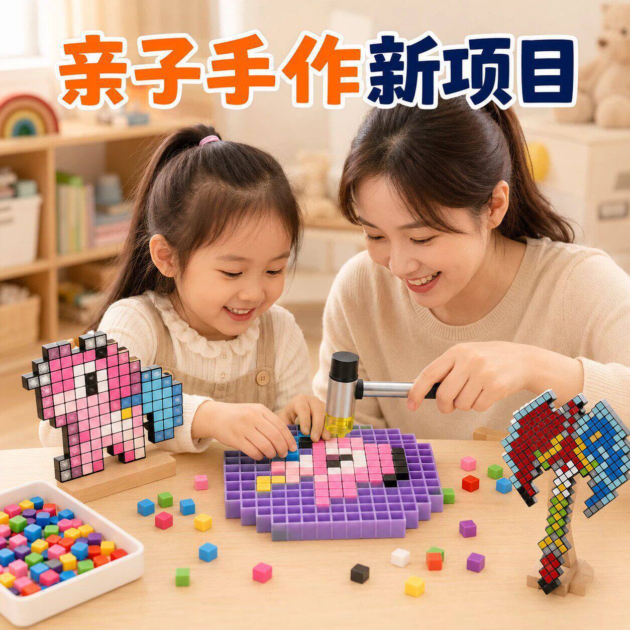 Knock beanie toolkit de material completo knock beanie blast 3D stereo material kit de plancha gratis juguetes educativos diy para niños Application Scenario