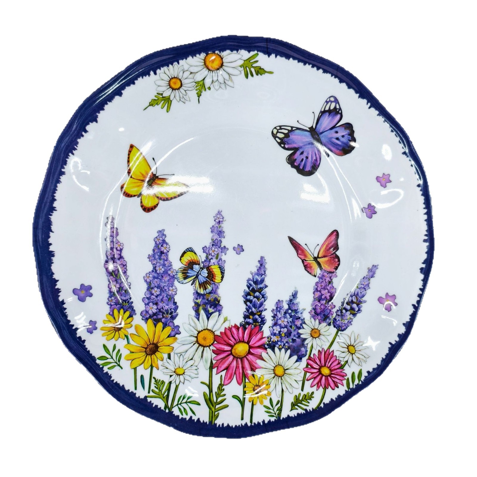 Customized melamine plates for foreign trade, shallow plates, deep plates, hotel commercial melamine imitation porcelain tableware, cross-border Western cuisine melamine tableware Item Picture