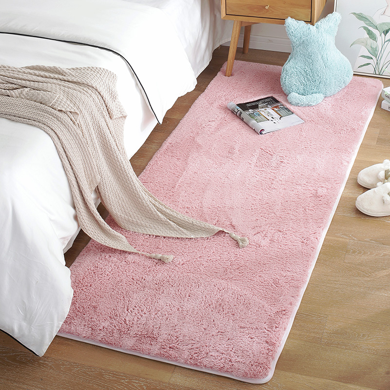 New style of light luxury floor mat, bedroom tatami, bedside carpet, living room imitation rabbit fur, and bedside blanket Specification image