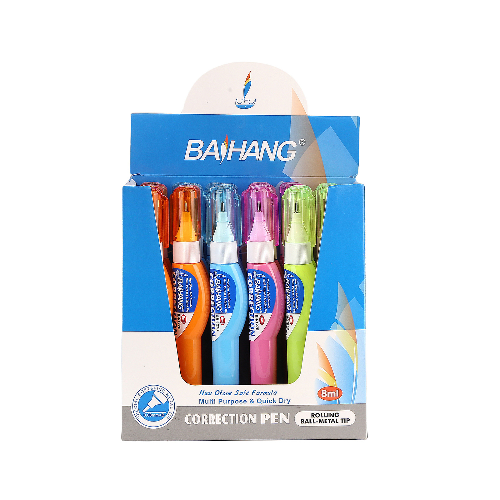 Baihang BH-127 Color Bottle Correction Fluid, Learning and Office Stationery, Correction fluid, Business and Office Supplies wholesale