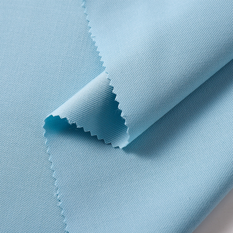 现货批发310色TR西装制服布料jk裙面料春秋无弹哔叽斜纹面料